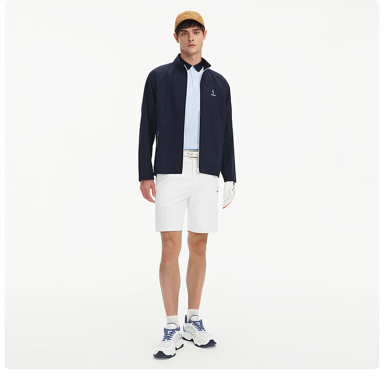 Biyinlefen Golf [UV Protection] Spring Summer Men's Sports Casual Fashion Versatile Stand Collar Stretch Comfortable Jacket 14